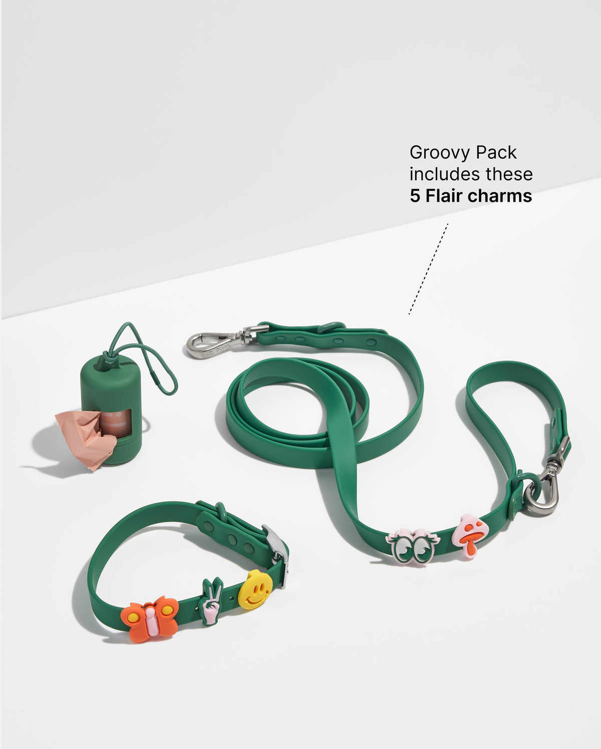 Groovy | Pair With S-XL Collar, Standard Leash, and XS-S Harness